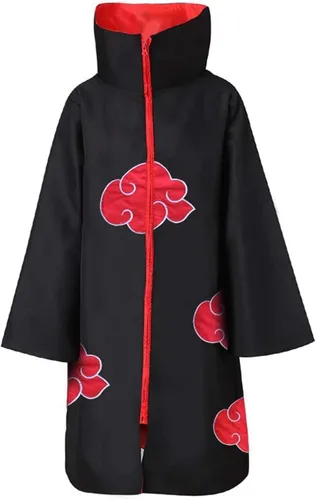 Vista 8 de MANYU 3 piezas de Halloween para cosplay disfraz de túnica con diadema y anillo Itachi uniforme bordado de cosplay