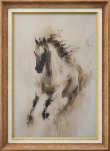 Vista 69 de MUDECOR Lienzo enmarcado prémium para pared, pinos nevados en bosque de invierno, ilustraciones modernas, arte contemporáneo, escénico, divertido