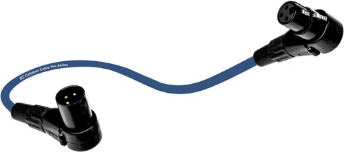 Vista 9 de Cable XLR equilibrado de ángulo recto macho a hembra en ángulo recto – 1.5 pies rosa – conector de micrófono Pro de 3 pines de 90 grados para Rosado