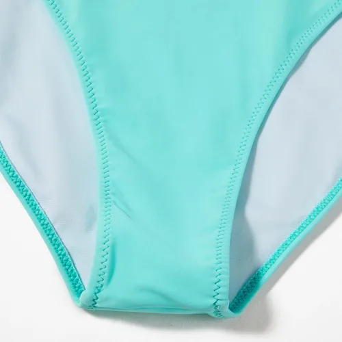 Vista 7 de MOOSLOVER Traje de baño de dos piezas con corte alto y cintura alta para mujer