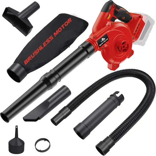 Vista 9 de Soplador de hojas inalámbrico para batería Dewalt de 20 V máximo, soplador de aire eléctrico para el lugar de trabajo con motor sin escobillas, 6