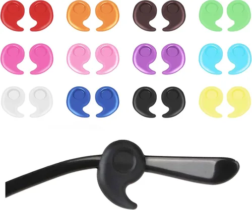 Vista 7 de SooGree Agarre de silicona para gafas, retenedor de manga con punta de patilla, retenedores antideslizantes para gafas para niños y adultos