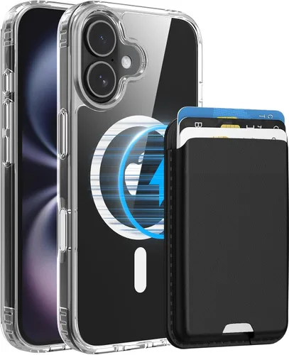 Vista 85 de Funda magnética para iPhone 12 Pro Max, cartera magnética desmontable con soporte para tarjetas, [compatible con MagSafe] grado militar, a prueba