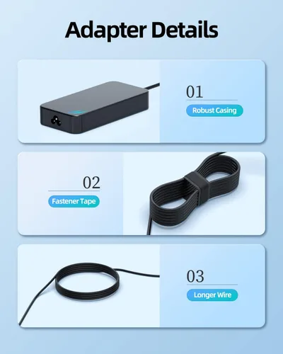 Vista 7 de Superer Cable de alimentación de 120 W 19.5 V apto para Sony BRAVIA TV XBR-43X800H XBR-49X800H XBR-49X800G XBR43X800H XBR49X800H XBR49X800G X800H 43