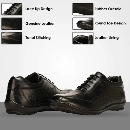 Vista 2 de LIBERTYZENO - Tenis deportivos para hombre de piel auténtica, transpirables, acolchados, a la moda, informales, con cordones