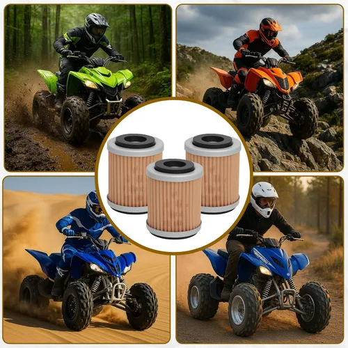 Vista 7 de KN142 - Filtro de aceite compatible con Yamaha YFM350 YFP350 YFM350X Warrior YFM350FW YFM400 Big Bear Wolverine YZ426F YZ250 YZ400F Reemplazar HF142