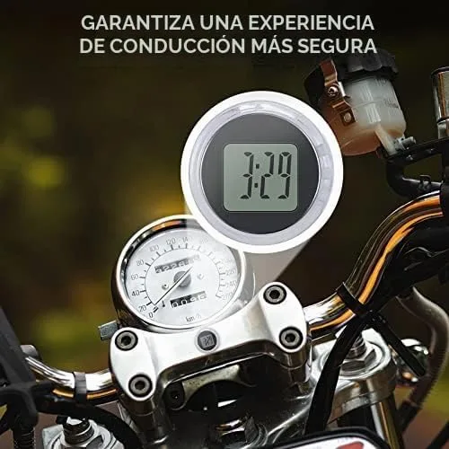 Vista 2 de Reloj digital impermeable para motocicleta, paquete de 4, 1.1 pulgadas de diámetro