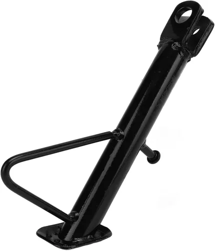 Vista 9 de VBESTLIFE Soporte lateral para motocicleta, soporte lateral de acero inoxidable antideslizante para estacionamiento, estructura estable triangular