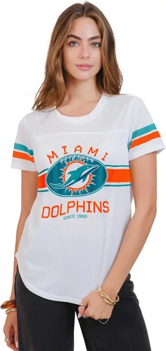 Vista 41 de Ultra Game Women's NFL Official Soft Mesh Varsity Stripe T-Shirt