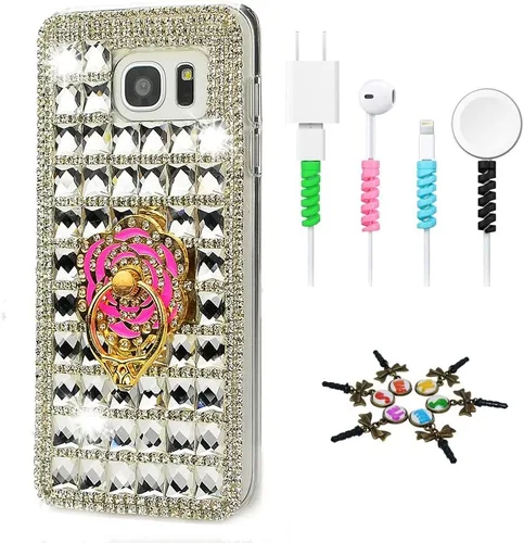 Vista 11 de Bling Case SSSGCDwCPSeries-20 - Funda con tapa y diseño 3D hecho a mano, 100 + cristales