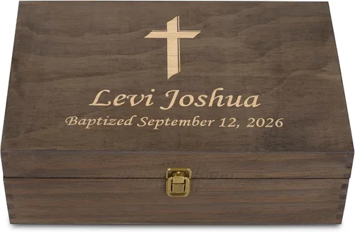 Vista 18 de Caja de Recuerdos de Madera Personalizada con Grabado Personalizado Caja de Memoria de Aventura para Parejas Recuerdos de Viaje Fotos Cartas - Cajas