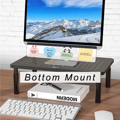 Vista 4 de Soporte superior de tablero de notas para monitor, soporte de notas adhesivas para monitor de 18", tableros adhesivos, tablero de mensajes