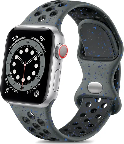 Vista 14 de Lerobo - Bandas deportivas compatibles con Apple Watch Band de 40 mm, 41 mm, 38 mm y 42 mm para Series 11, 10 para mujeres y hombres, suaves bandas