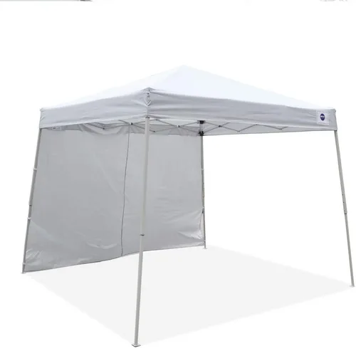 Vista 8 de Impact Canopy Carpa Desplegable con Patas Inclinadas de 10 x 10 Pies, Caqui - Sin Pared Lateral