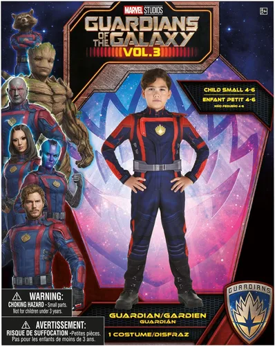Vista 6 de Disfraz del equipo de guardianes para niños - Marvel Guardianes de la Galaxia Vol. 3 S