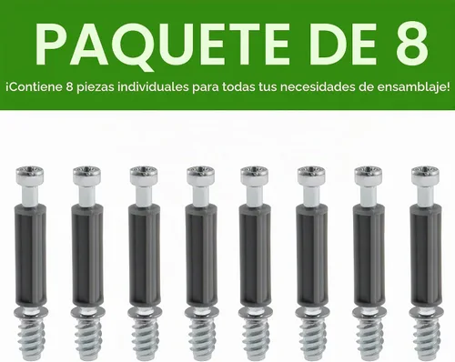 Vista 3 de Spare Hardware Parts Tornillo de fijación de bloqueo de leva (repuesto para pieza IKEA #118331) (paquete de 8)