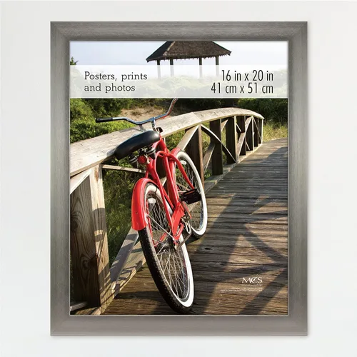 Vista 78 de MCS Marco para póster con estilo de museo, 11 x 17 pulgadas, madera de granero, vertical y horizontal, para colgar en la pared, marco grande