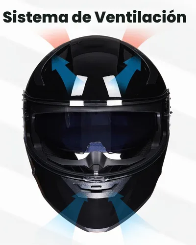 Vista 3 de ILM Casco de Motocicleta para Adultos con Doble Visera Abatible Modular de Cara Completa Casco DOT Modelo WS206