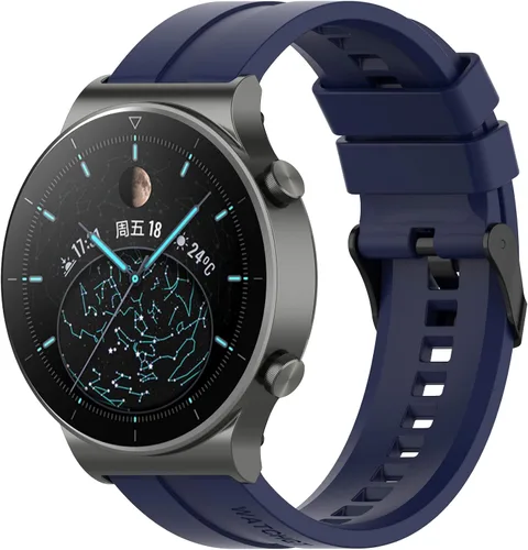 Vista 20 de FitTurn Band Compatible with Huawei Watch 5 4 Pro/GT 7 6 5 4 3 2 Pro/GT 2e/GT 7 6 5 4 46mm/GT2 46mm/GT Active/ Replacement Straps Silicone Bands