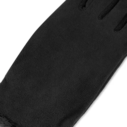 Vista 3 de isotoner Guantes de forro polar elásticos para mujer con forro microluxe y tecnología Smart Touch