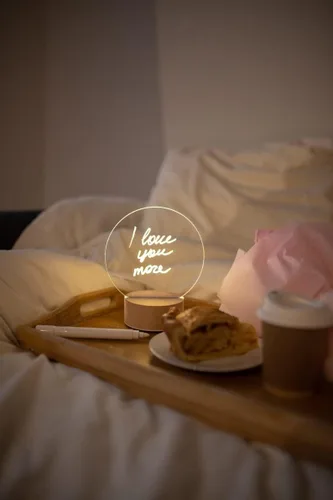 Vista 3 de gors Tablero de notas, luz nocturna LED creativa, tablero de mensajes USB, luz navideña con bolígrafo, regalos para niños, novia, decoración de 1