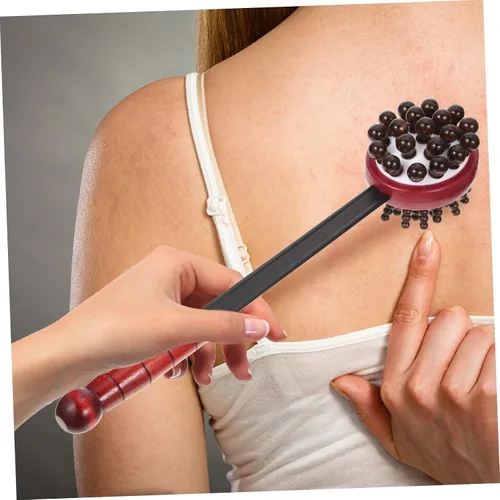 Vista 9 de HEALLILY Martillo de masaje flexible - Dispositivo de mano para aliviar el cuello y los hombros - Masajeador portátil para aliviar el estrés