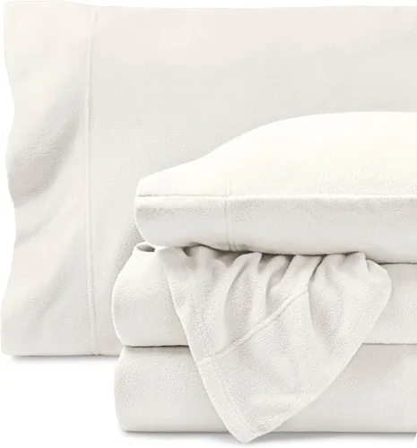 Vista 22 de Bare Home Juego de sábanas de forro polar súper suave, tamaño individual, forro polar extra afelpado, sábanas de cama que no forman bolitas, calidez