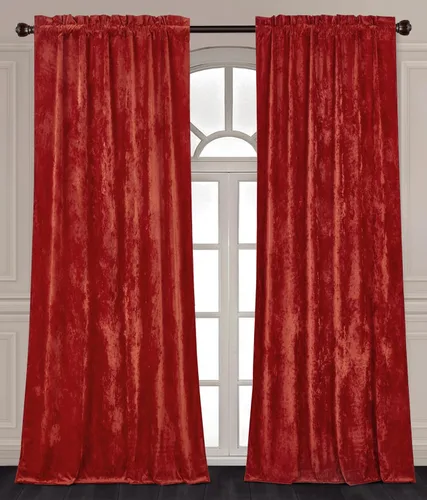 Vista 15 de Chezmoi Collection Lux - Juego de 2 paneles de cortinas de terciopelo triturado beige, 72 pulgadas de largo, para oscurecer la habitación, cortinas