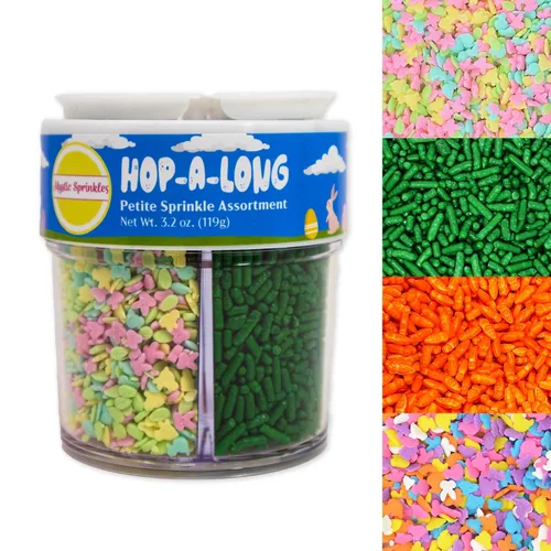Vista 8 de Mystic Sprinkles Surtidos de 4 celdas (una Navidad clásica en oro, Midi)