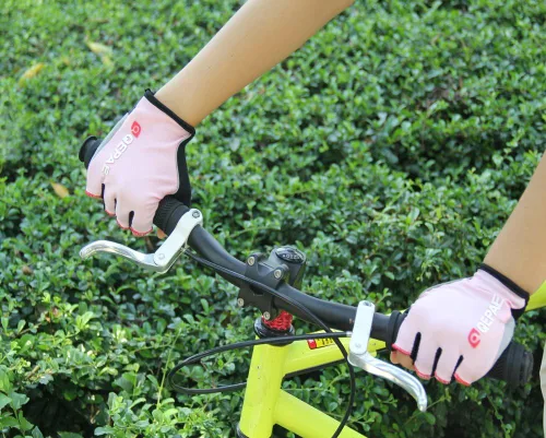 Vista 8 de QEPAE Guantes de ciclismo con almohadilla de gel luminosa sin dedos, guantes Crossfit para montar en la noche segura, ciclismo, senderismo, spinning