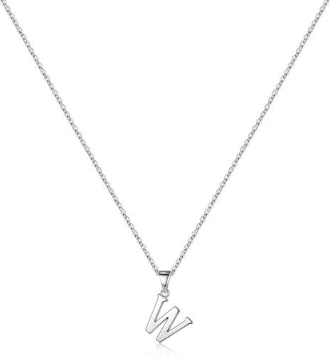 Vista 23 de Turandoss S925 Sterling Silver Initial Necklaces for Women, Dainty Hypoallergenic Letter Initial Pendant S925 Sterling Silver initial Necklace for