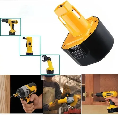 Vista 7 de LINGYUE Batería de repuesto Ni-MH de 9.6 V, compatible con Dewalt DE9061 DE9062 DW9061 DW9062 DW955K - Paquete de baterías de herramientas