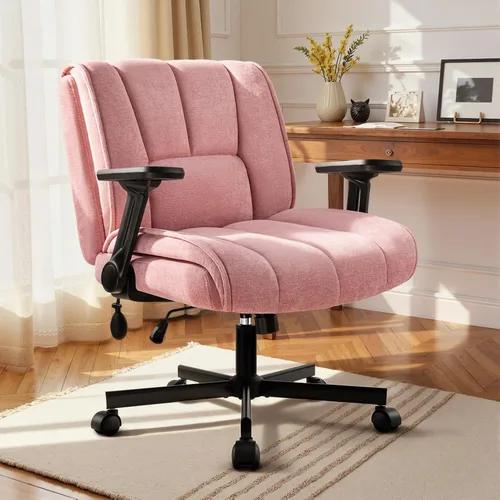 Vista 8 de Silla de oficina grande y alta, 300 libras, asiento extra profundo y brazos Negro