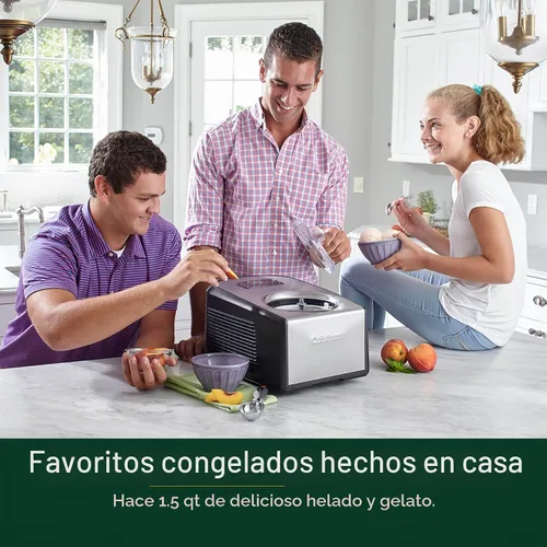 Vista 4 de Cuisinart ICE-100 Máquina para hacer helado y gelato con compresor