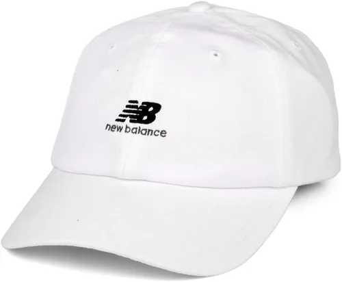Vista 8 de New Balance Sarga de algodón ajustable de ala curvada unisex de 6 paneles estándar para hombres y mujeres Rosa (Vibrant Pink)