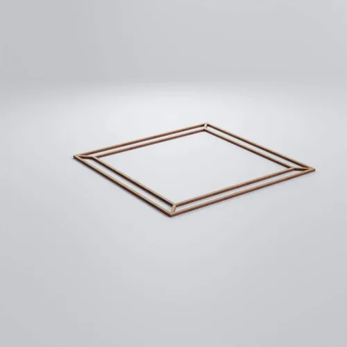 Vista 3 de 15 3/8"W X 15 3/8"H Medium Fairplay Decorativos Madera Calado Paneles De Pared, Abedul Birch