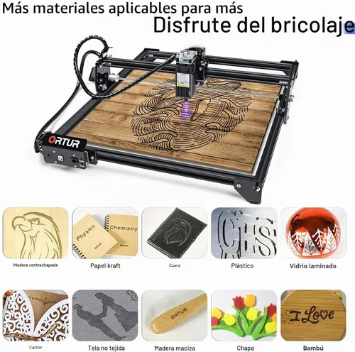 Vista 2 de ORTUR Laser Master 2 S2 4000mW Laser Engraver Laser Engraving Cutting Machine (LU1-3), Laser Class 4