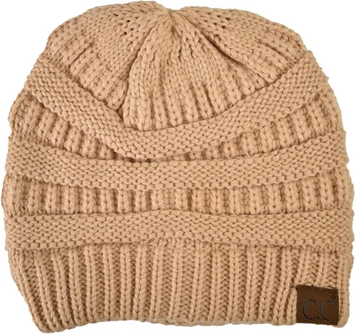 Vista 380 de C.C Trendy Warm Chunky Soft Stretch Cable Knit Beanie