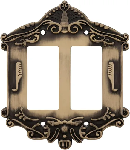 Vista 6 de Nostalgic Placa de cubierta de interruptor de luz victoriana de almacén