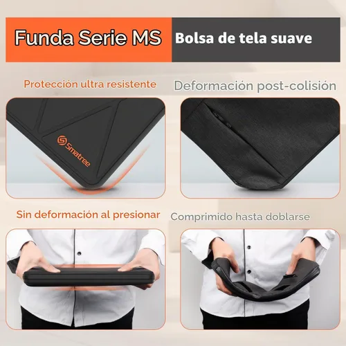 Vista 7 de Smatree MS82T Hard Protective 15.6inch Laptop Case para HP/Lenovo/DELL/ASUS Negro