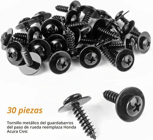 Vista 4 de Xislet 120 piezas Clips para parachoques de 10 mm 91503-SZ3-003 con tornillos para protector contra salpicaduras 90114-SE0-000 Compatibles con Honda