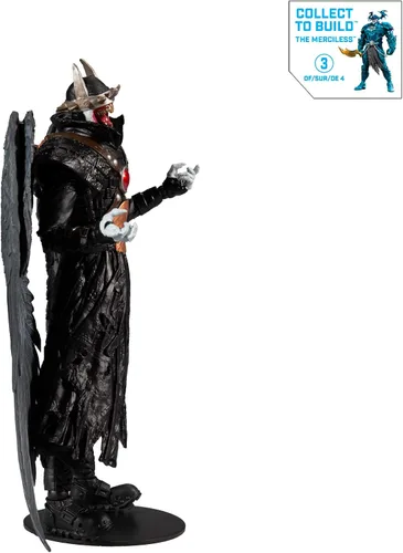 Vista 5 de DC Multiverse Batman Who Laughs with Sky Tyrant Wings Figura de acción de 7 pulgadas y piezas de construcción para figura de 'The Merciless