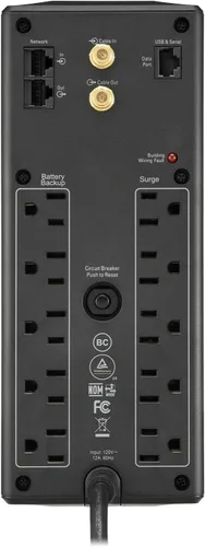 Vista 2 de APC UPS Batería de reserva y protector de sobretensiones con AVR, 1500 VA, APC Back-UPS Pro (BX1500M) y batería de reserva y protector