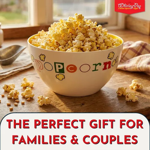 Vista 5 de Popcorn Fun Time Bowl – Tazón de plástico para palomitas de maíz de 6 cuartos con impresión colorida – Plato de aperitivos de noche de cine