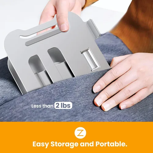 Vista 8 de Soporte para laptop Altura ajustable a 11.8 pulgadas Rotar 360° Plegable Portátil Multi-Ángulo iPad Stand BSL902S