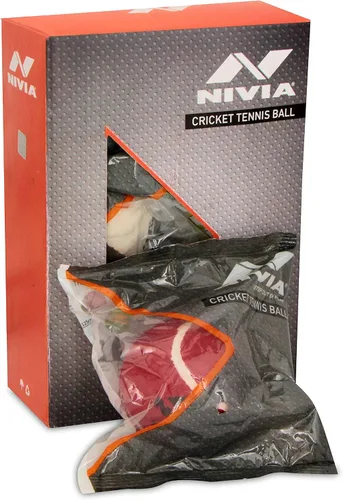 Vista 6 de Nivia Pelota de tenis pesada para críquet (paquete de 12)