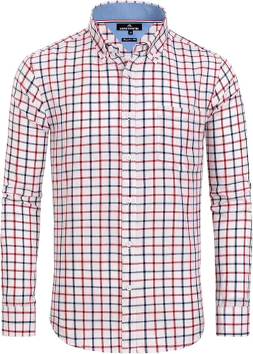 Vista 40 de Alimens & Gentle - Camisas a cuadros con botones para hombre, camisas de vestir de manga larga, de algodón, corte estándar Negro (Black Gingham)