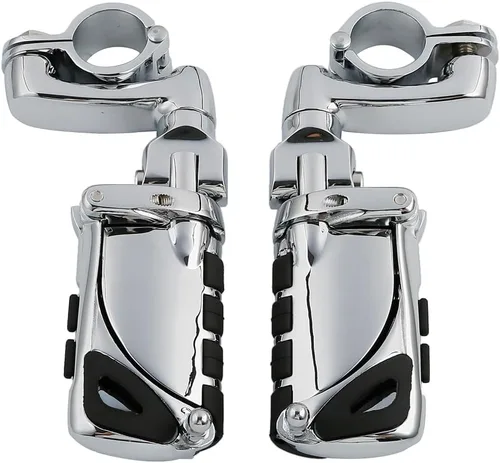 Vista 37 de TCT-MOTORPARTS Soportes de clavijas de pie de barra de carretera negro para Harley Touring 22/25/32/1.378 in