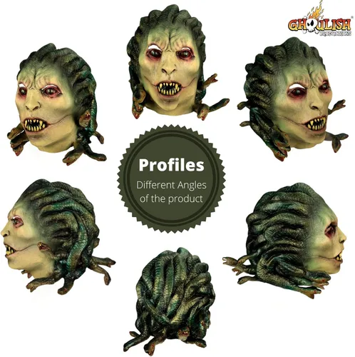 Vista 5 de Ghoulish Masks Medusa Adult Mask