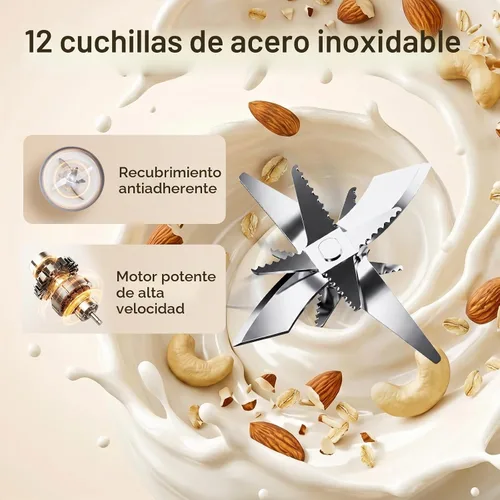 Vista 2 de Máquina para hacer leche de nueces, máquina para hacer leche de soja 8 en 1